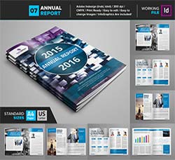 indesign模板－年终报刊(通用型)：Clean Corporate Annual Report V7